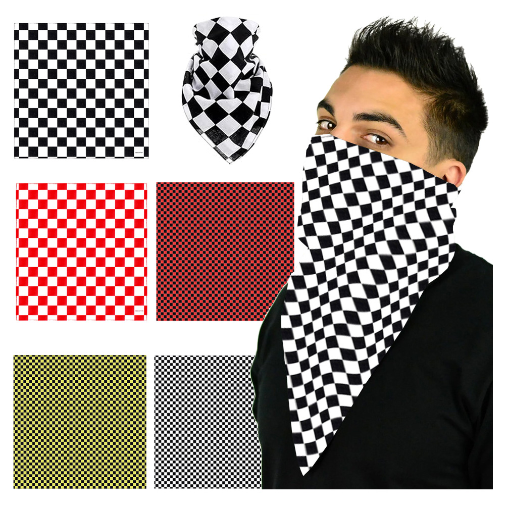Cycling Gear Man - 5 Styles Racing Checkered Flag Bandana