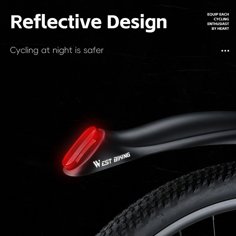 WEST BIKING Reflective Bicycle - огляд і ціна Bike Fender Set