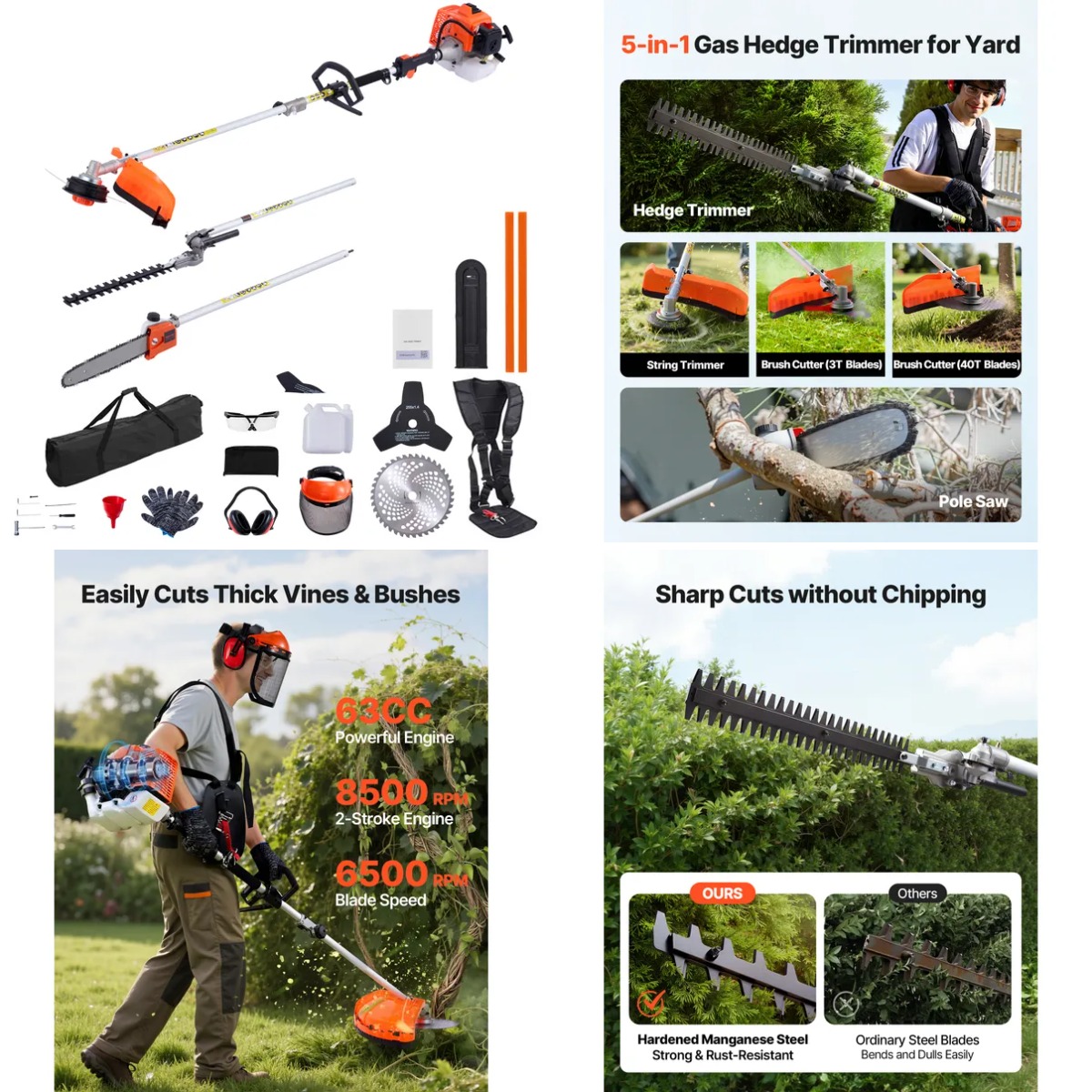 Gas Hedge Trimmer, 2 Cycle Gas - огляд і ціна Cycling Gear Inches