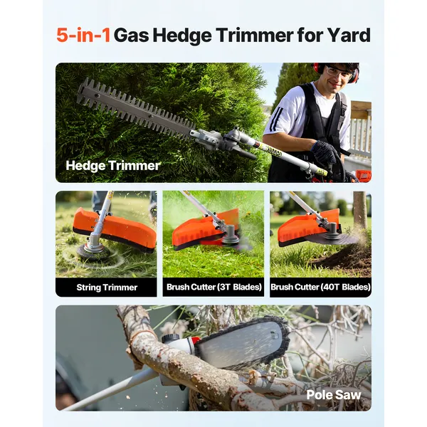 Gas Hedge Trimmer, 2 Cycle Gas - огляд і ціна Cycling Gear Inches