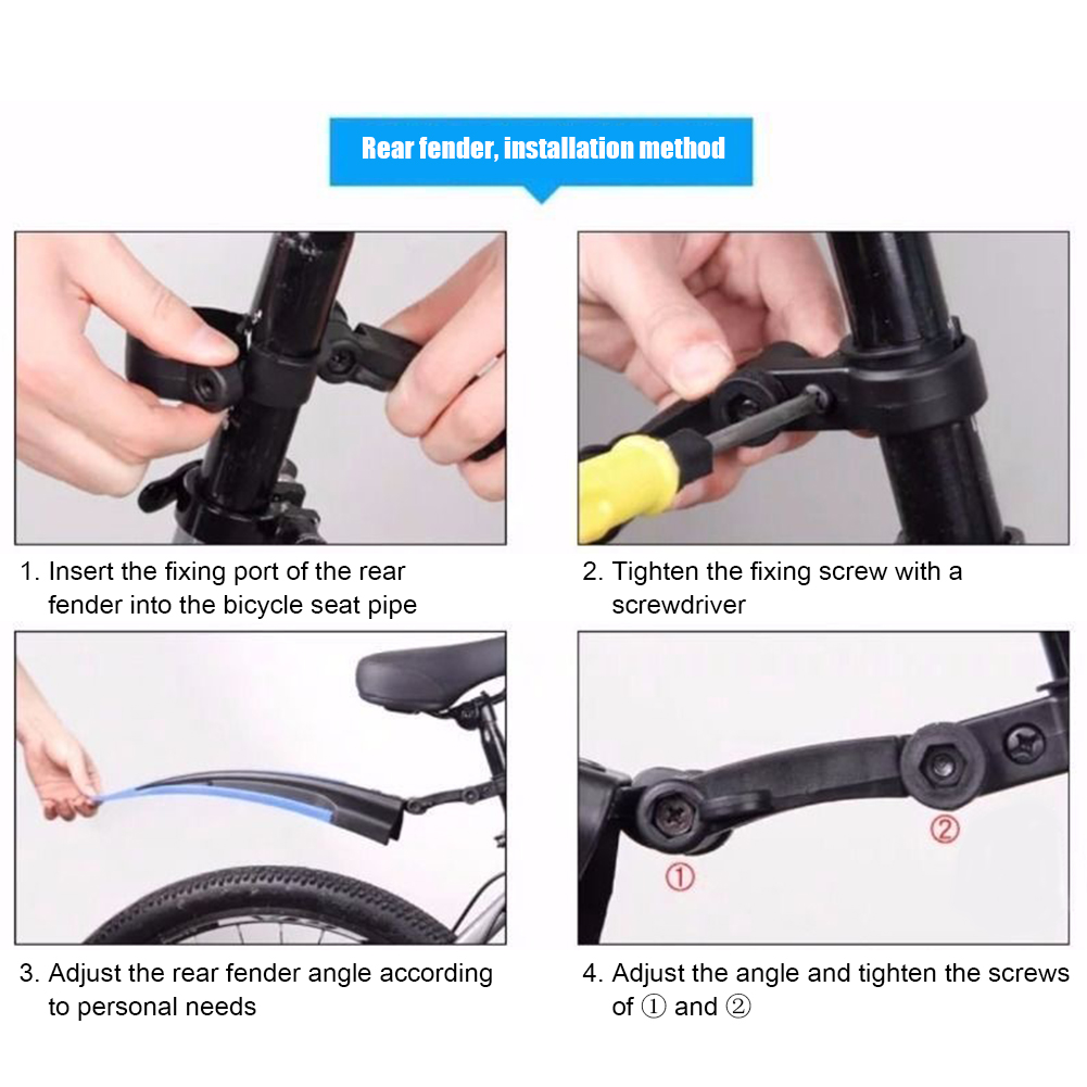 2Pcs Mountain Bike Mudguard Wi - огляд і ціна Bike Fender Set